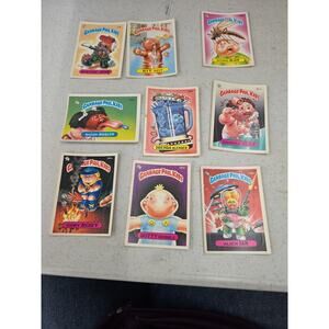 Lot Of 9 Vintage Garbage Pail Kids 1986 Stickers Topps